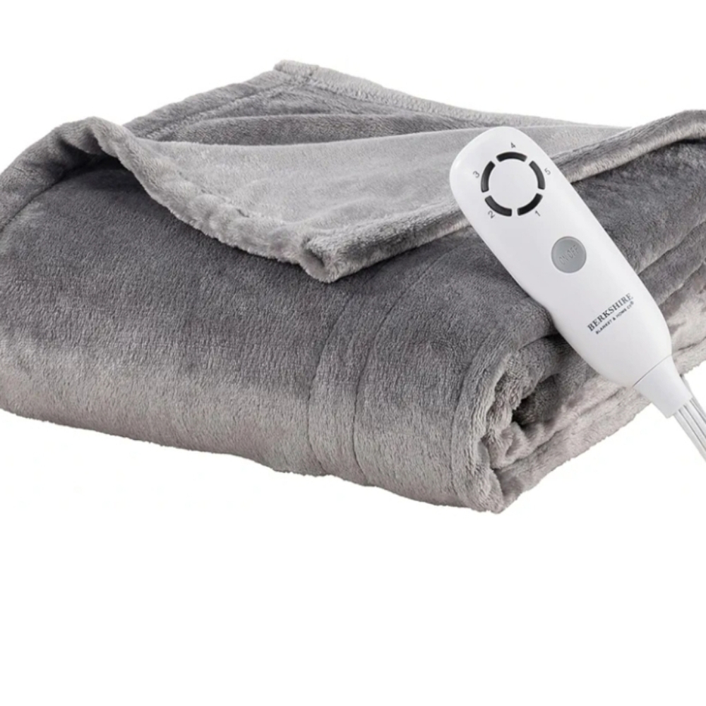 Berkshire Blanket Heated Throw - Electic Blanket 50" x 60"